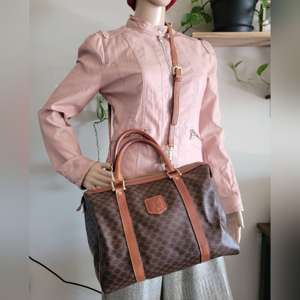 Firm✅️ Authentic Vintage Celine Macadam boston bag